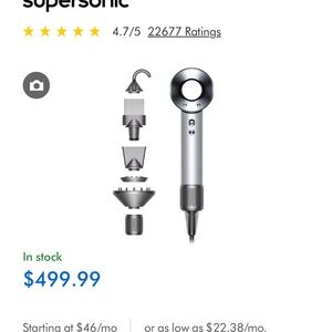 Supersonic Hair Dryer with Attachments